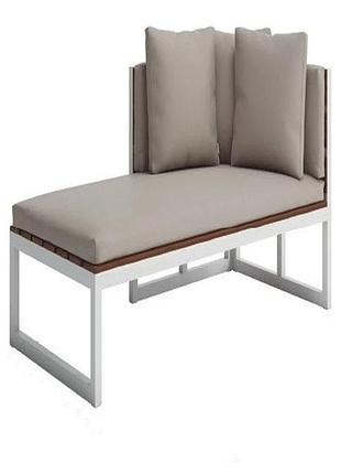 Модульный диван-шезлонг в стиле loft 730x1600x850 мм белый