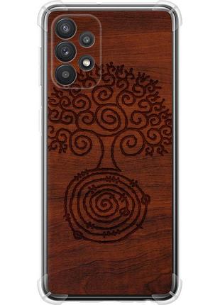 Чохол силіконовий протиударний с посиленими кутами на телефон samsung galaxy a32 a325f візерунок дерева "4119sp-2204-58250"