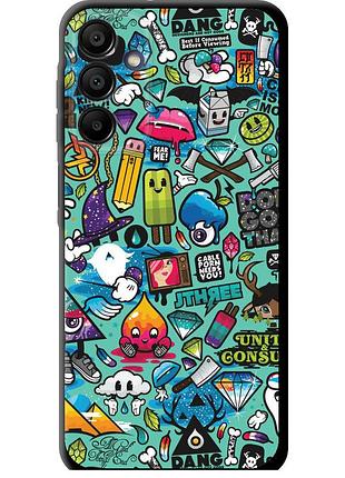 Чехол tpu на телефон samsung galaxy a15 стикер бомбинг 1 "693b-3357-58250"