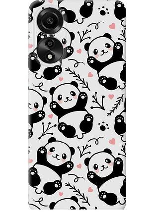 Чехол силиконовый на телефон oppo a78 4g панды "4318u-3142-58250"