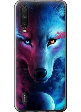 Чохол силіконовий на телефон xiaomi mi 9 lite арт-вовк "3999u-1834-58250"