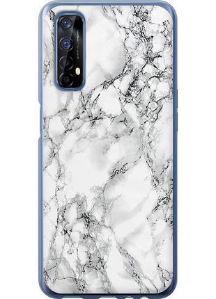 Чохол 2d пластиковий на телефон realme 7 мармур білий "4480t-2081-58250"