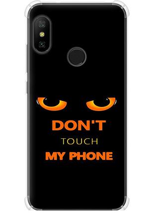 Чохол силіконовий протиударний с посиленими кутами на телефон xiaomi mi a2 lite донт тач зе фон "4261sp-1522-58250"