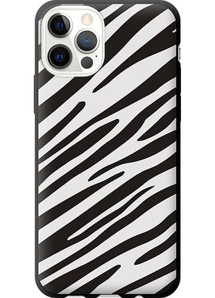 Чехол tpu на телефон iphone 12 pro классическая зебра "4874b-2052-58250"