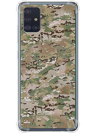 Чохол силіконовий протиударний с посиленими кутами на телефон samsung galaxy a51 2020 a515f камуфляж v5 "1201sp-1827-58250"