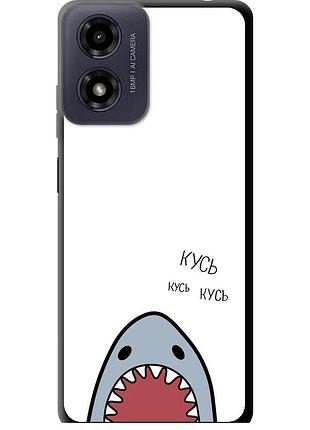 Чехол tpu на телефон motorola moto g04 акула "4870b-3747-58250"
