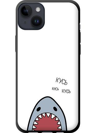 Чехол tpu на телефон iphone 14 plus акула "4870b-2645-58250"