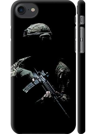 Чохол 3d пластиковий матовий патріотичний на телефон iphone se 2020 захисник v3 "5226m-2013-58250"