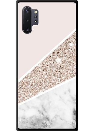 Чехол tpu на телефон samsung galaxy note 10 plus пастельный мрамор "4342b-1756-58250"