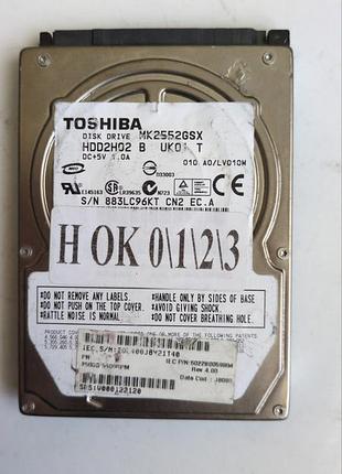 Донор hdd toshiba mk2552gsx h0123 g002217a