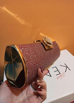 Клатч яркий бордовый 3