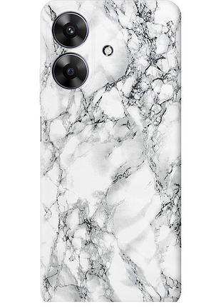 Чохол силіконовий на телефон realme narzo n61 мармур білий "4480u-3974-58250"