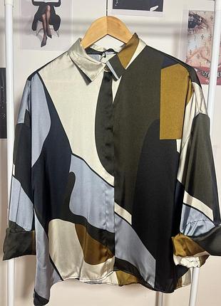 Сатинова блузка zara