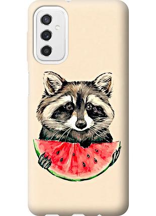 Чехол силиконовый на телефон samsung galaxy m52 m526b енотик с арбузом "4605u-2490-58250"