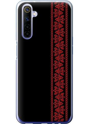 Чохол силіконовий на телефон realme 6 вишиванка 53 "2041u-1913-58250"