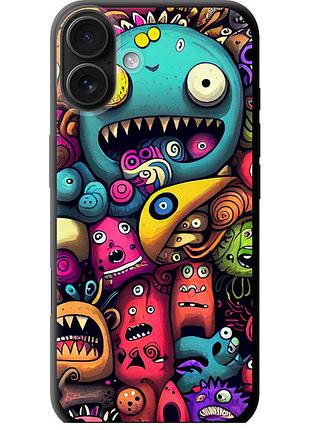 Чехол tpu на телефон iphone 16 plus cмешные монстры "5549b-3714-58250"