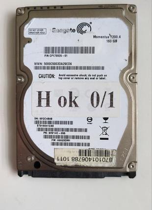 Донор hdd seagate st9160412as h01 100565308 rev a
