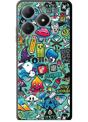Чехол tpu на телефон realme c61 стикер бомбинг 1 "693b-3781-58250"