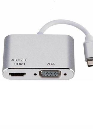 Перехідник type-c - vga / hdmi