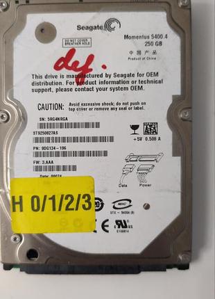 Донор hdd seagate st9250827as h0123 100484444 rev a