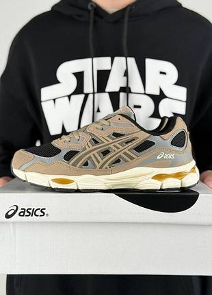 Мужские кроссовки asics gel-nyc brown grey