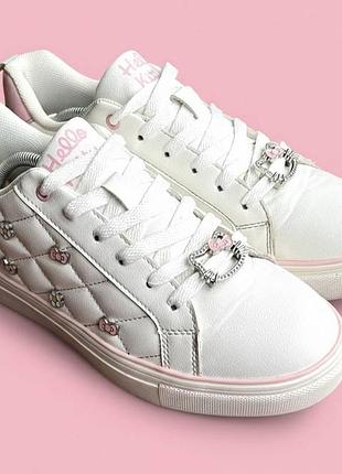 Кеди, кросівки hello kitty з нової колекції 2025 року. стан ідеальний. розмір 38