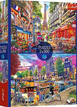 Пазл европейские столицы 2х500 элементов trefl