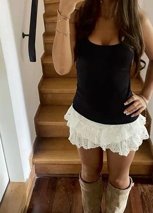 Біла юбка h&m