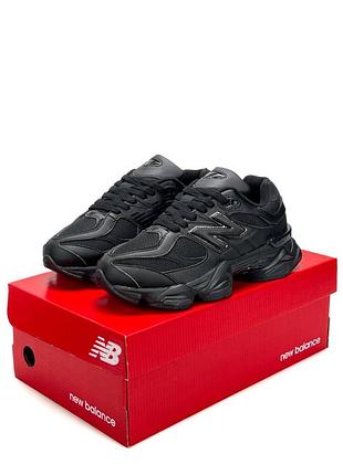 Женские кроссовки new balance 9060 all black