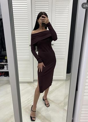 Гарна сукня міді h&m 3