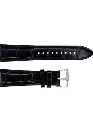 Шкіряний ремінець premium 22х18 мм. black