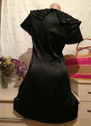 Чёрное нарядное платье3 фото