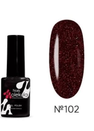 Гель-лак molekula gel polish №053 морковно-рожевий, емаль 6 мл