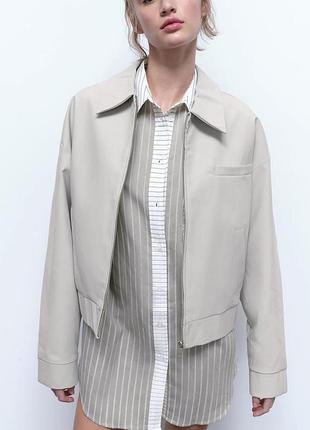 Крутий бомбер zara свіжі колекції