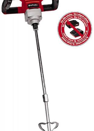 Аккумуляторный строительный миксер для раствора einhell te-mx 18 li - solo (без акб и зу)_light343