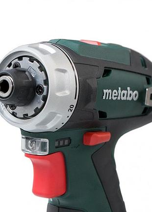 Аккумуляторный шуруповерт metabo powermaxx bs basic 2х2,0 ач в сумке (600079550)_light343 3