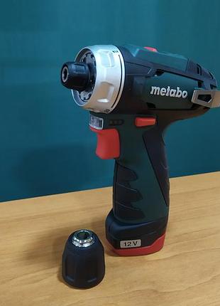 Аккумуляторный шуруповерт metabo powermaxx bs basic 2х2,0 ач в сумке (600079550)_light343 8