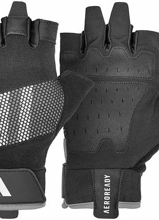 Перчатки для тренинга adidas performance training gloves черный, серый унисекс m