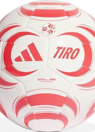 Мяч футбольный adidas tiro clb белый, красный унисекс 4