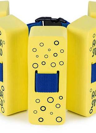 Пояс для плавания aqua speed kiddie ii octopus 3975 желтый дети 15-30кг