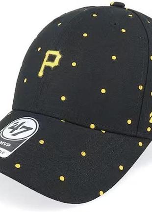 Кепка 47 brand pittsburgh pirates dotted черный, желтый унисекс osfa