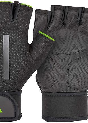 Перчатки для тренинга adidas elite training gloves черный, зеленый унисекс xl
