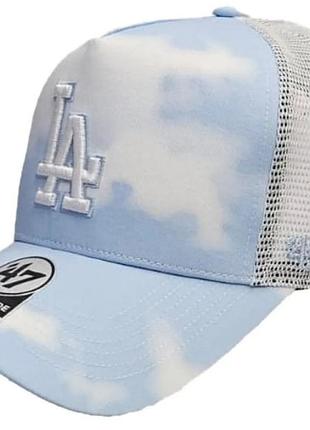 Кепка-тракер 47 brand la dodgers in the clouds голубой, белый унисекс one size