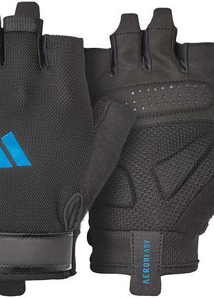 Рукавички для тренінгу adidas essential training gloves чорний, синій чоловіки s