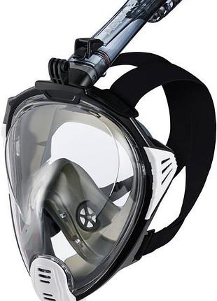 Повнолицьова маска aqua speed drift 7091 чорний, білий унісекс l/xl