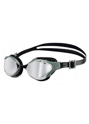 Очки для плавания arena air-bold swipe mirror серебристый, темно масляный унисекс ofsm
