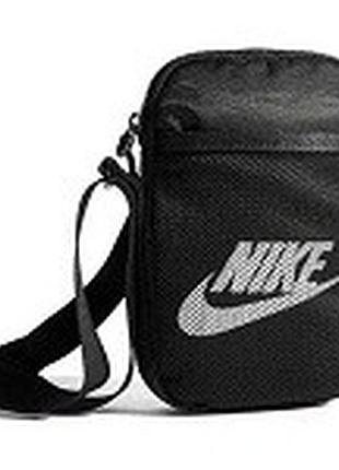 Сумка крос-боді nike heritage s crossbody чорний унісекс 18х12х3 см