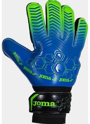 Перчатки вратарские joma calcio синий унисекс 6 (17,6 см)