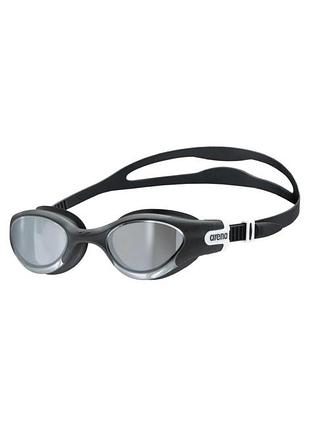 Очки для плавания arena the one plus mirror черный, серебристый унисекс ofsm