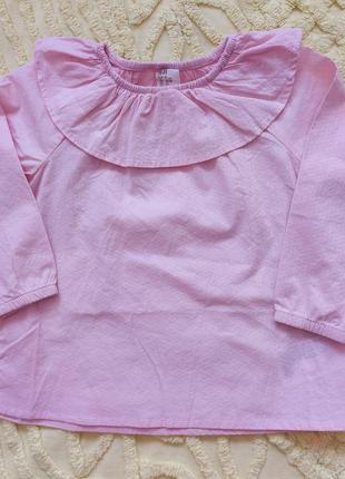 Лёгкая  блуза h&m в горох  86-92 см  для девочки